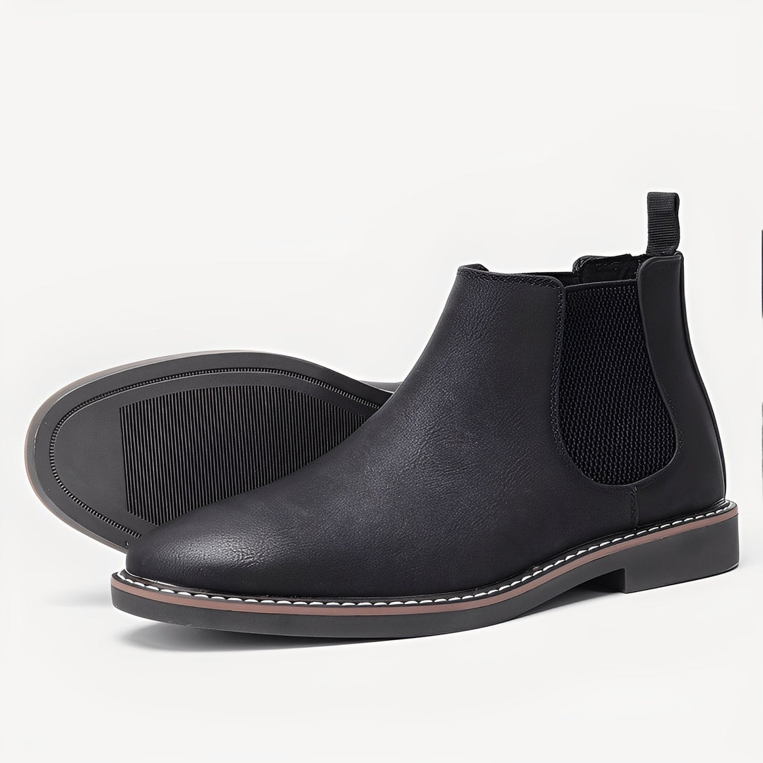 Clifton - Klassische Leder-Chelsea-Stiefel für Herren
