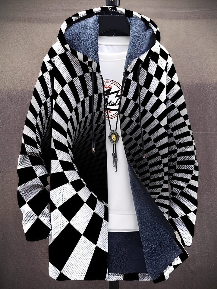 Trenton - Trendige bedruckte Herrenjacke mit Kapuze