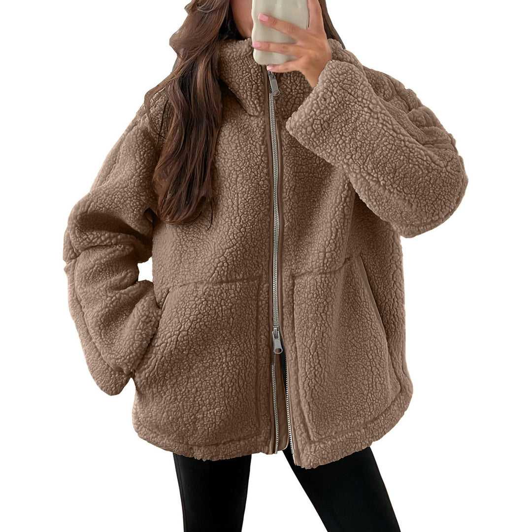 Evangelina - Gemütliche Frauenjacke aus Woll-Teddy