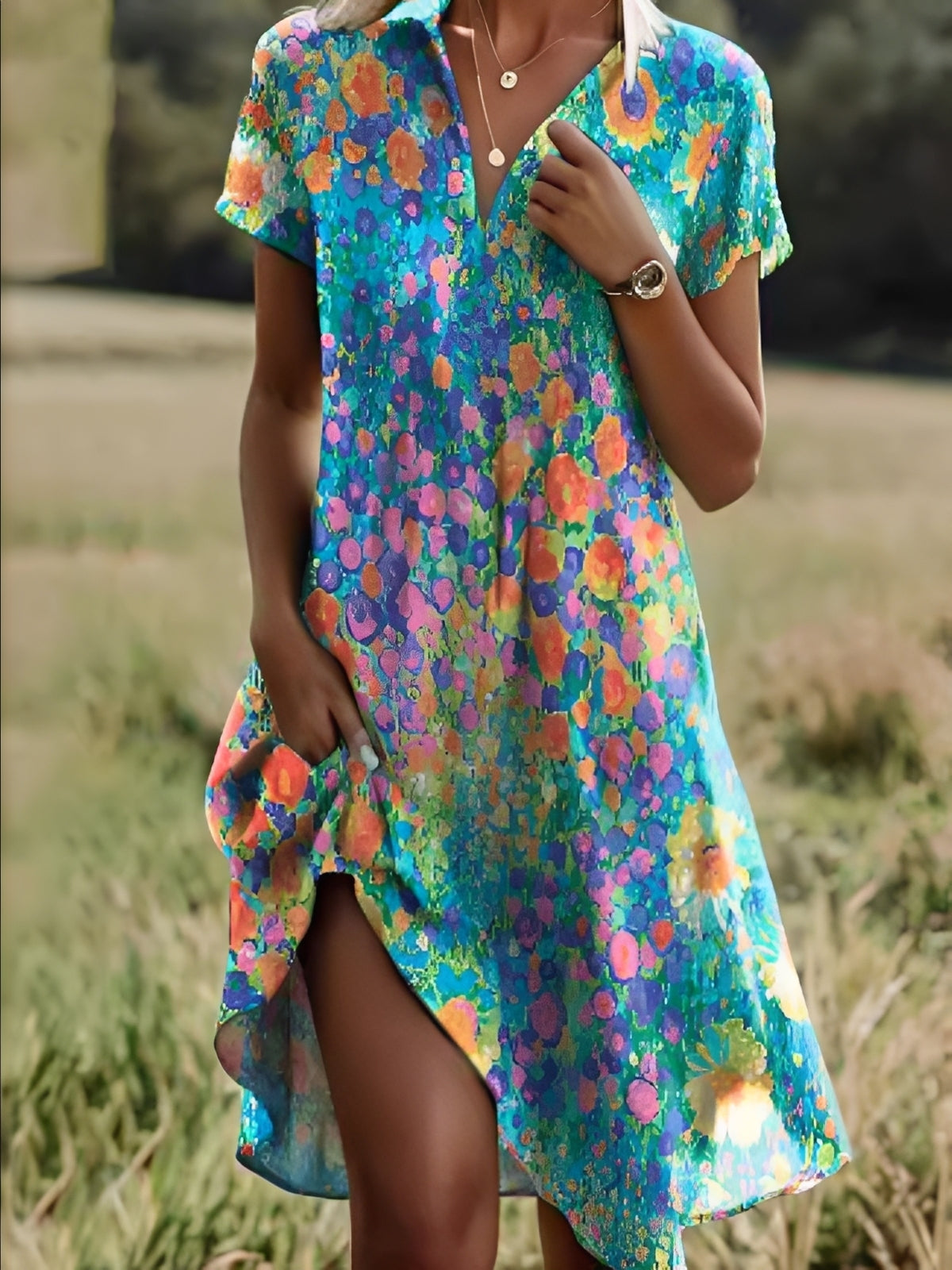 Gloria - Elegantes Damen-Ethikkleid mit Ärmeln