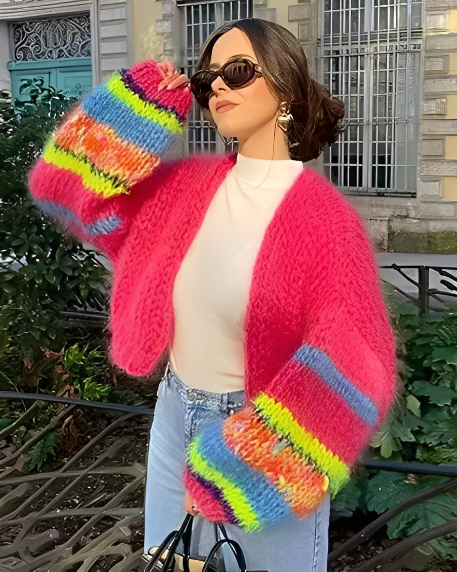 Marlee - Bunter Damenpullover mit Streifen