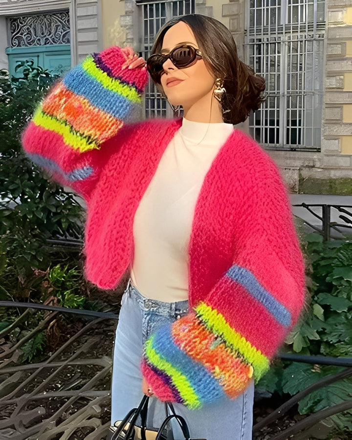 Marlee - Bunter Damenpullover mit Streifen