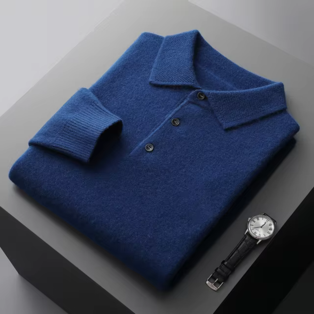 Brock - Herren-Wollpolo Schicker Strick