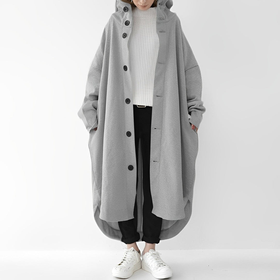 Jennica - Langer, lockerer Damen-Trenchcoat
