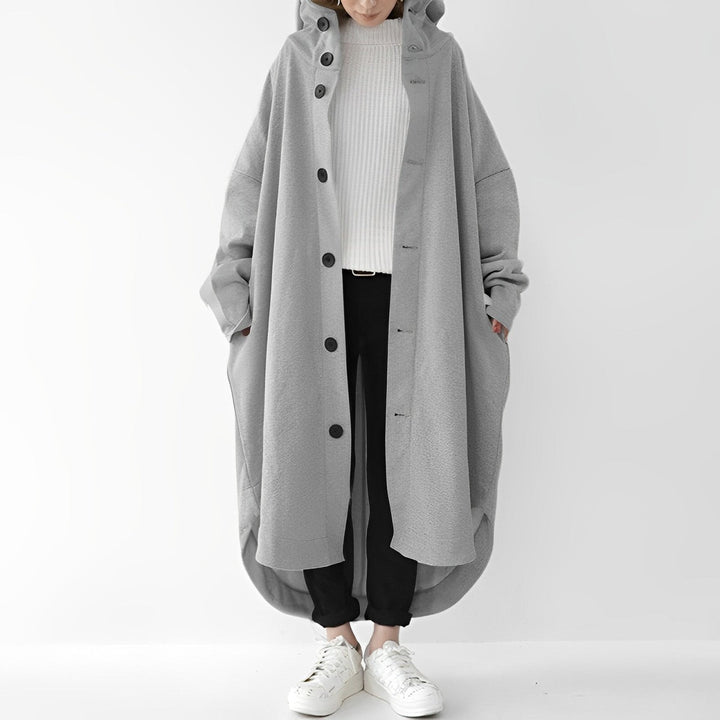 Jennica - Langer, lockerer Damen-Trenchcoat