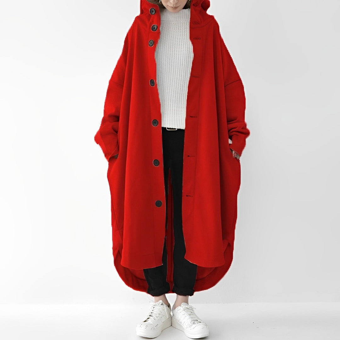 Jennica - Langer, lockerer Damen-Trenchcoat