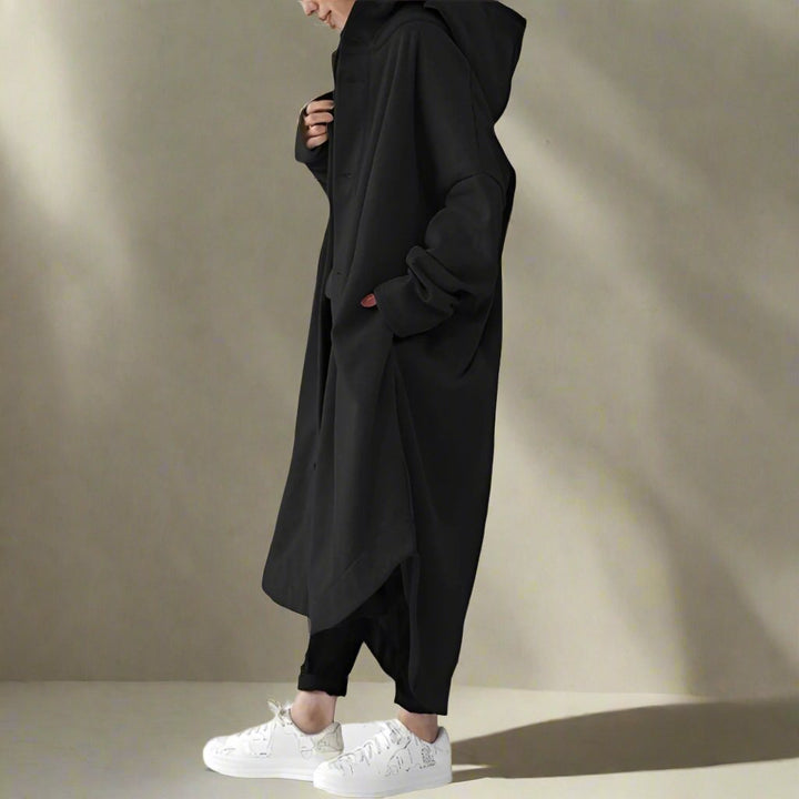 Jennica - Langer, lockerer Damen-Trenchcoat