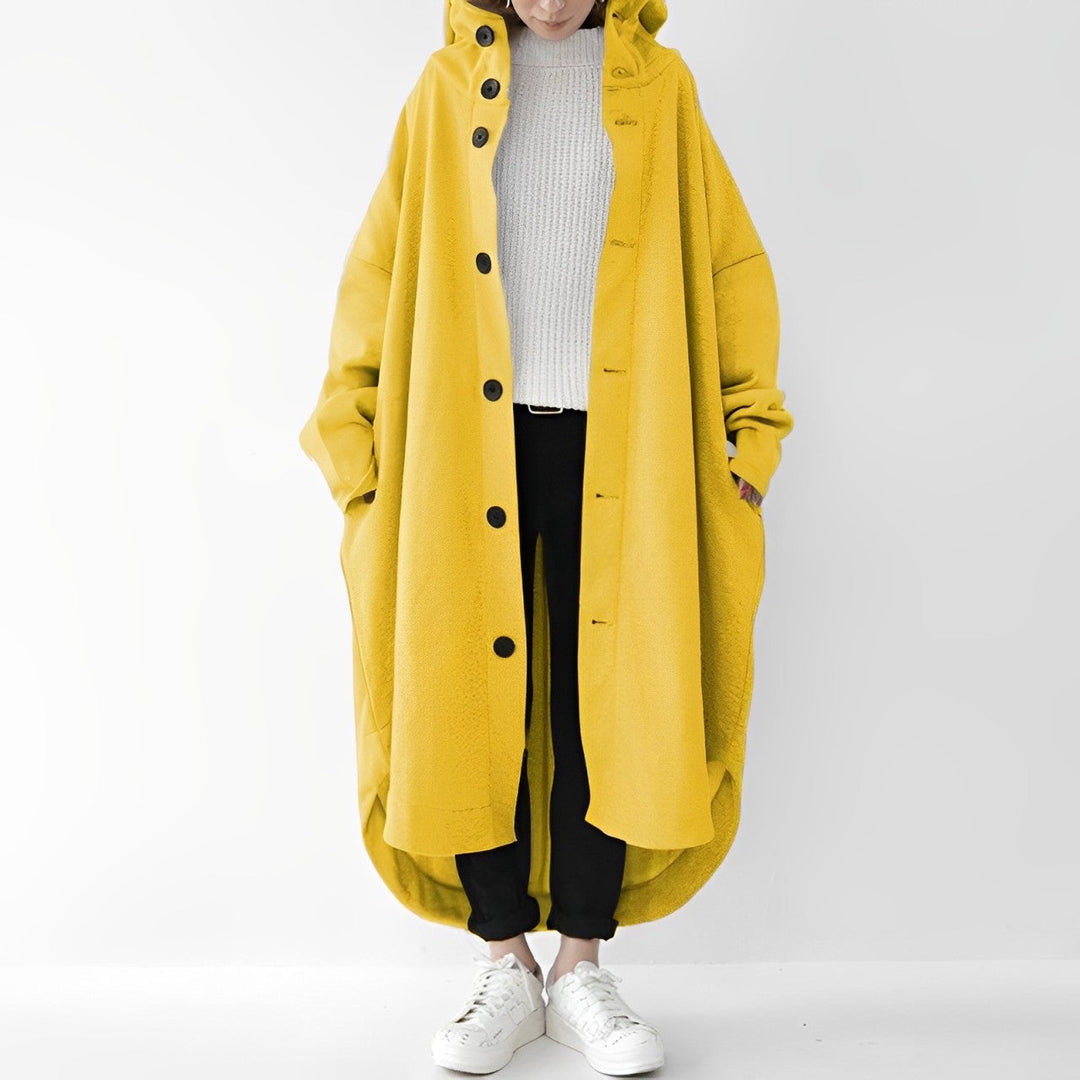 Jennica - Langer, lockerer Damen-Trenchcoat