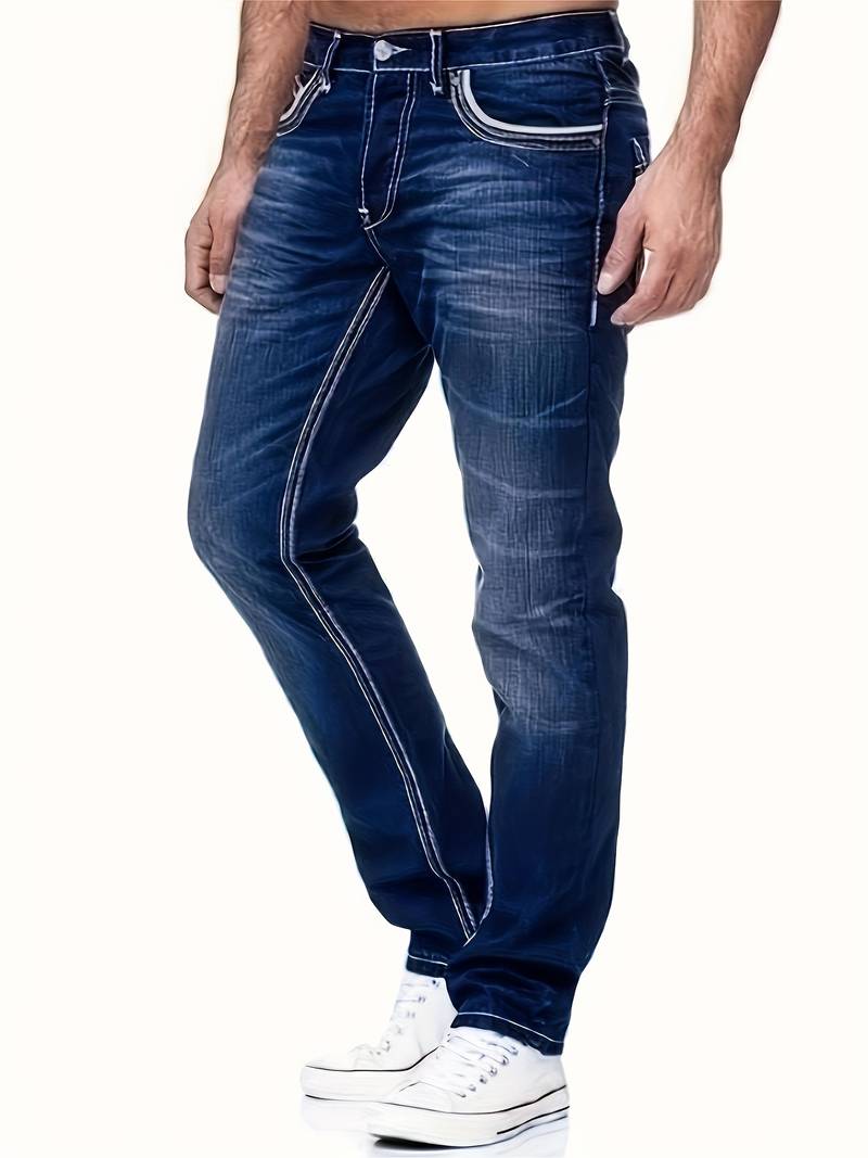 Griffin - Klassische Jeans in Robustem Denim