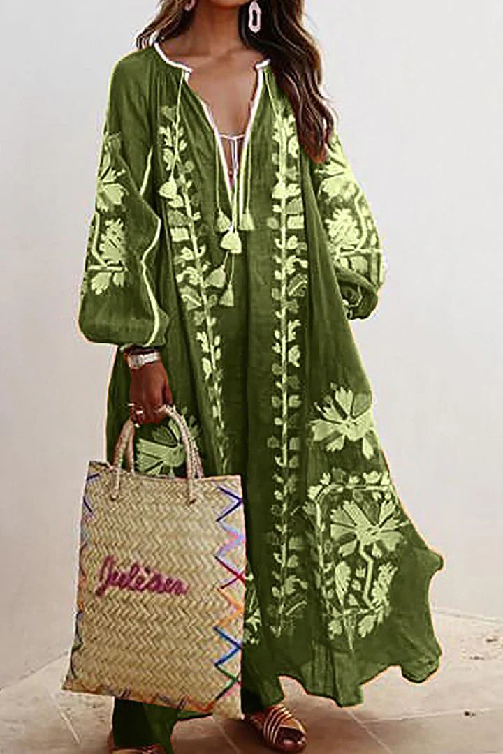 Nelia - Boho-Blumenkleid Breezy