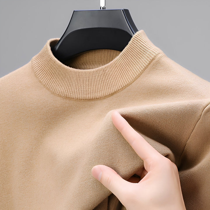 Davis - Gemütlicher Kaschmirpullover mit Saum für Herren