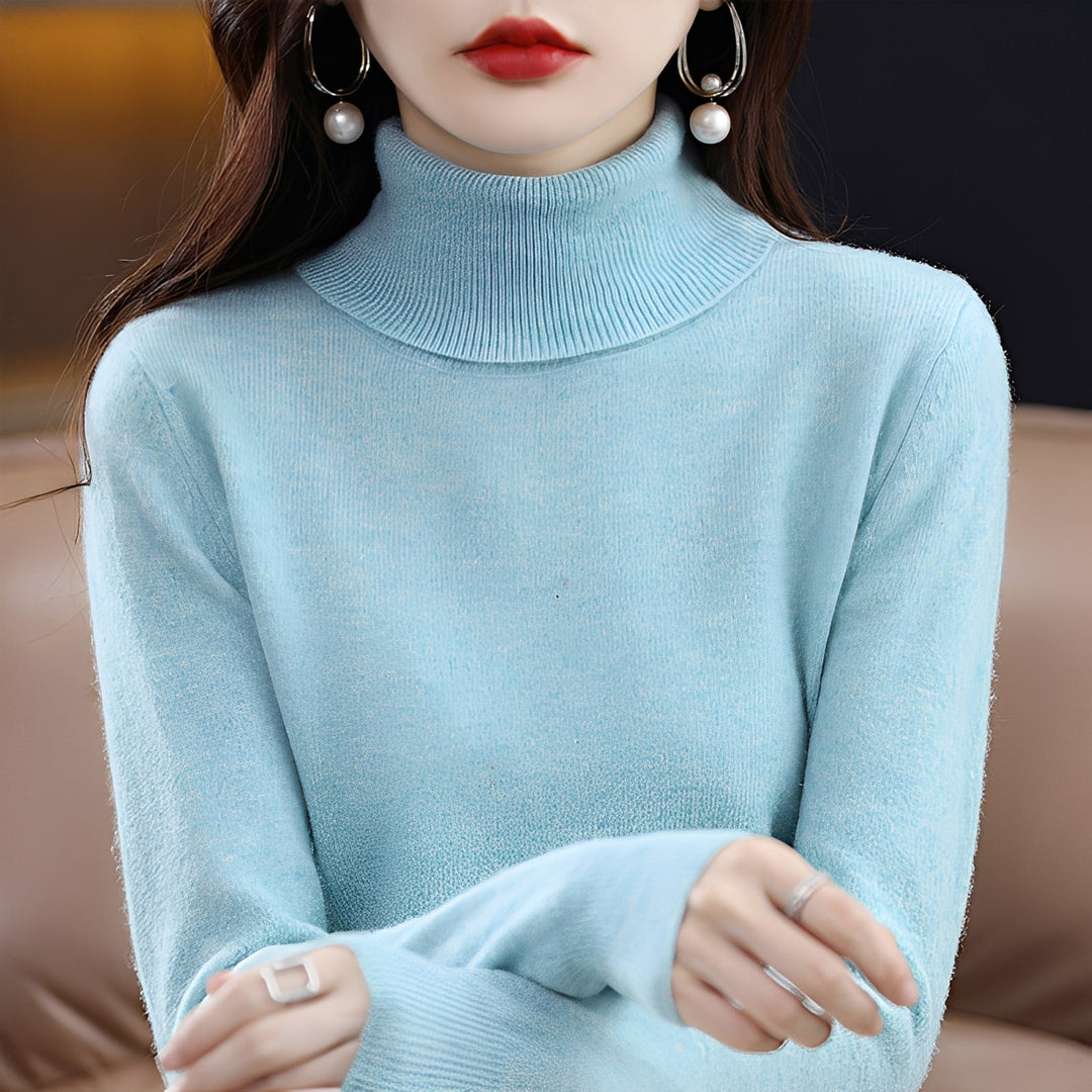 Jocelin - Dünner Damenrollkragenpullover