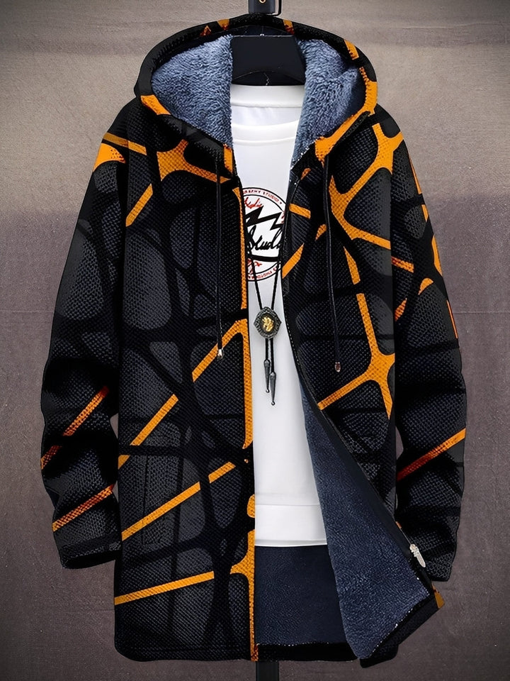 Trenton - Trendige bedruckte Herrenjacke mit Kapuze