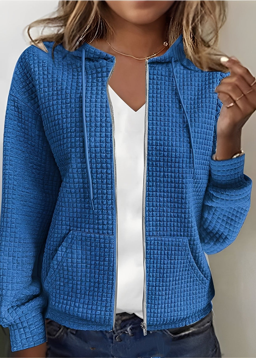Katherine - Modischer Cardigan mit Kapuze und Taschen für Damen