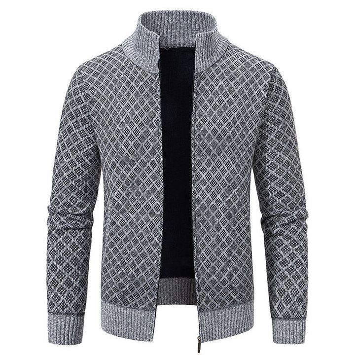 Gerald - Modische Karojacke mit Reißverschluss für Männer