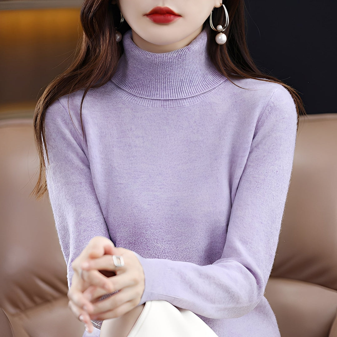 Jocelin - Dünner Damenrollkragenpullover