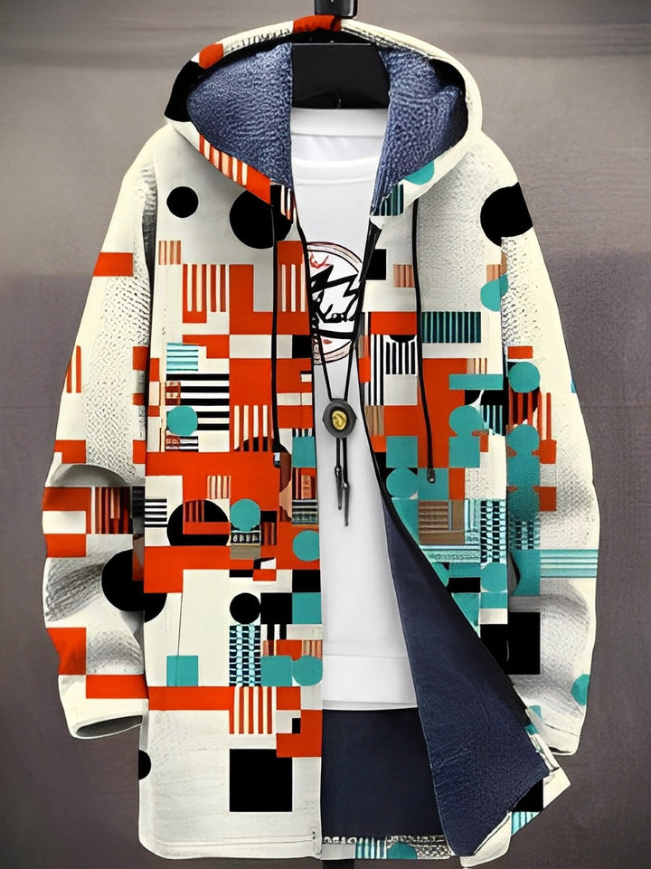 Trenton - Trendige bedruckte Herrenjacke mit Kapuze