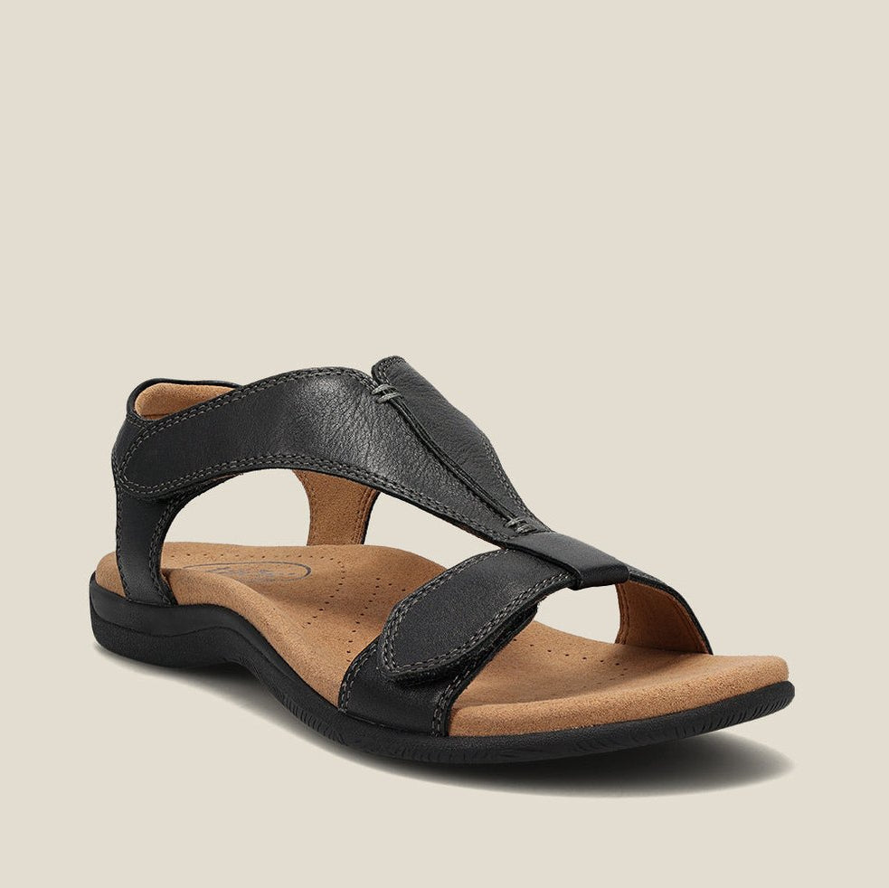 Rosemarie - Lederkeilsandalen für Damen mit orthopädischer Unterstützung