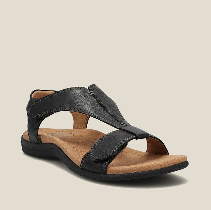 Rosemarie - Lederkeilsandalen für Damen mit orthopädischer Unterstützung