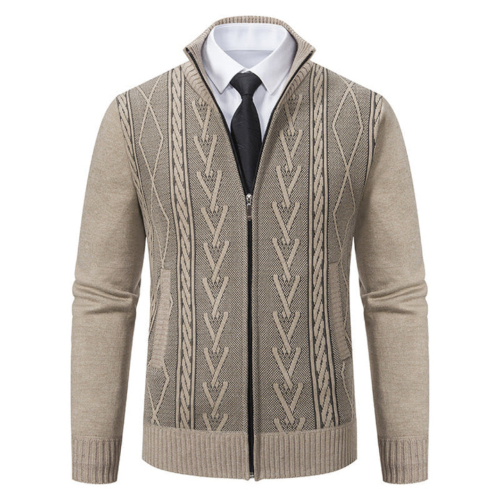 Stafford - Eleganter Herren-Cardigan mit Reißverschluss