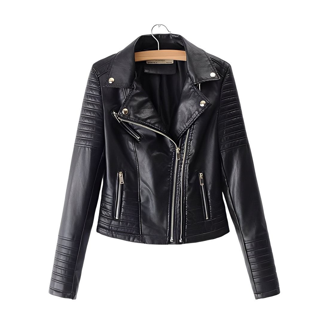 Cherie - Modische, schmale Damenlederjacke