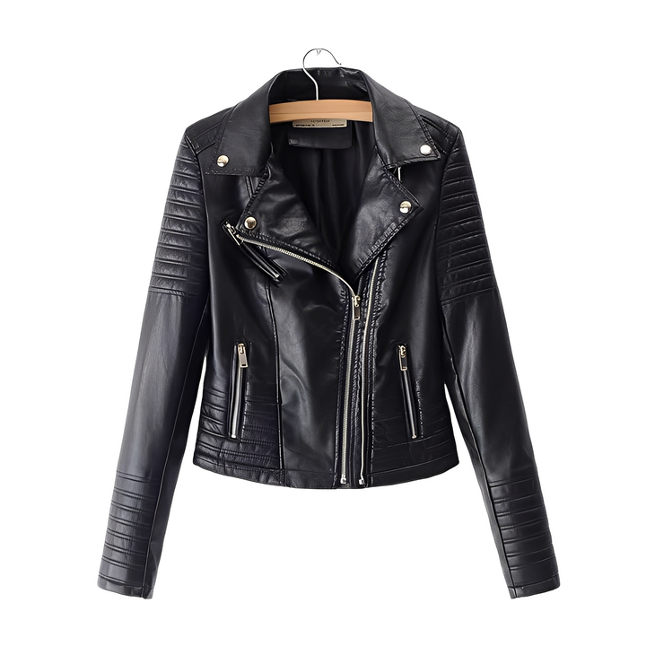 Cherie - Modische, schmale Damenlederjacke