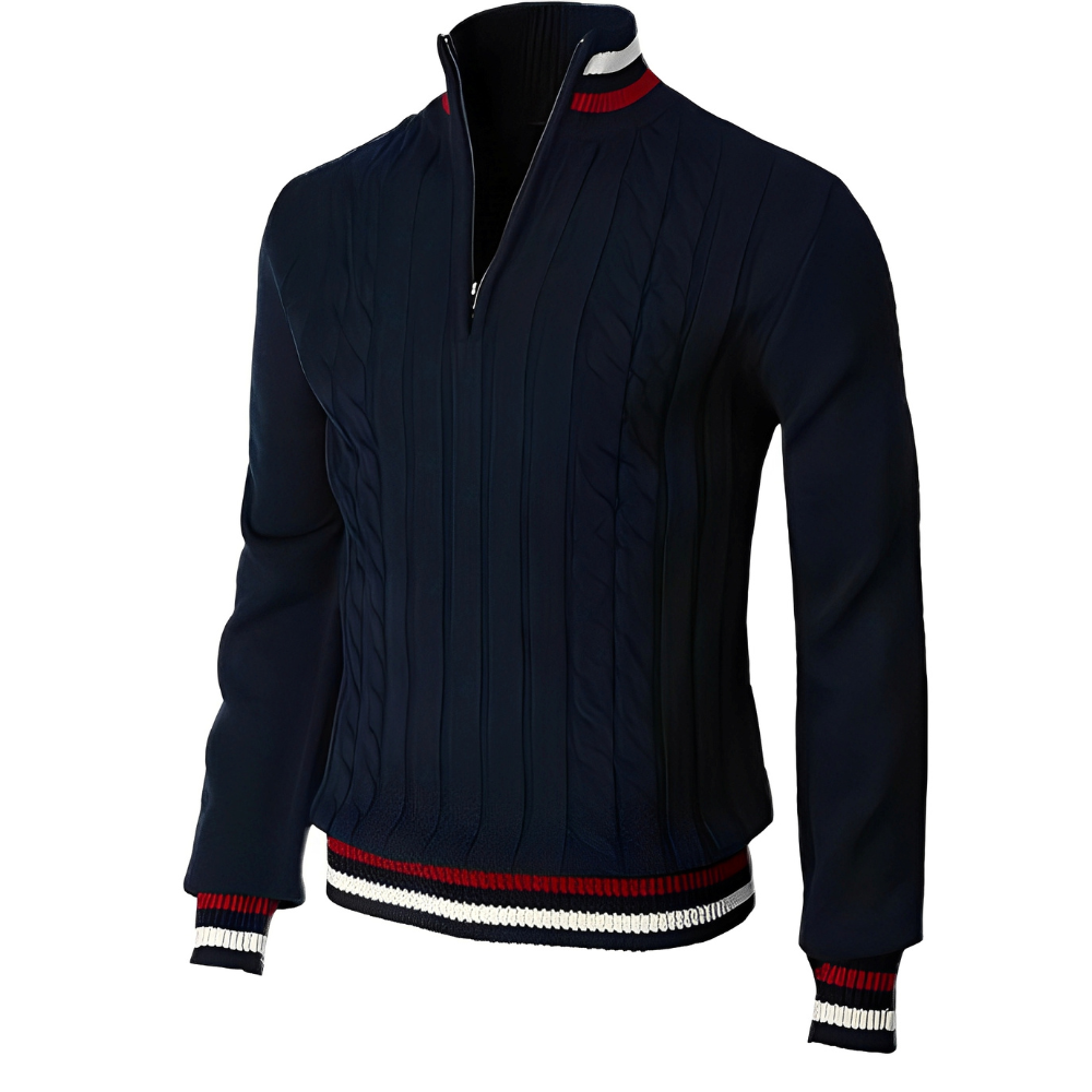 Derick - Moderner Herrenpulli mit Zipper