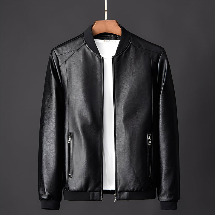 Jeremy - Modische Herren-Biker-Lederjacke