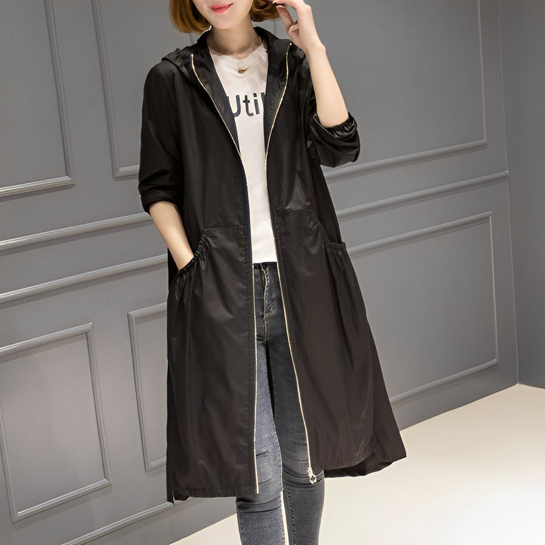 Margarette - Schicker Damen-Regenmantel mit Kapuze