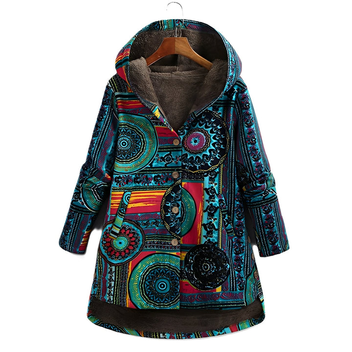 Griselda - Damen-Hoodie mit ethnischem Blumendesign