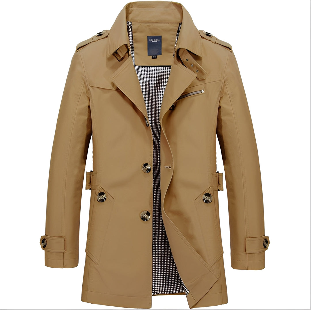 Kolton - Stilvoller Windbreaker-Trenchcoat für Männer