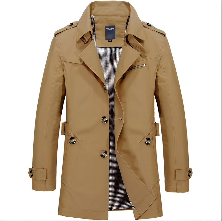 Kolton - Stilvoller Windbreaker-Trenchcoat für Männer