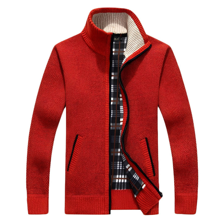Malinda - Eleganter Cardigan für Herren mit weichem Fleecefutter