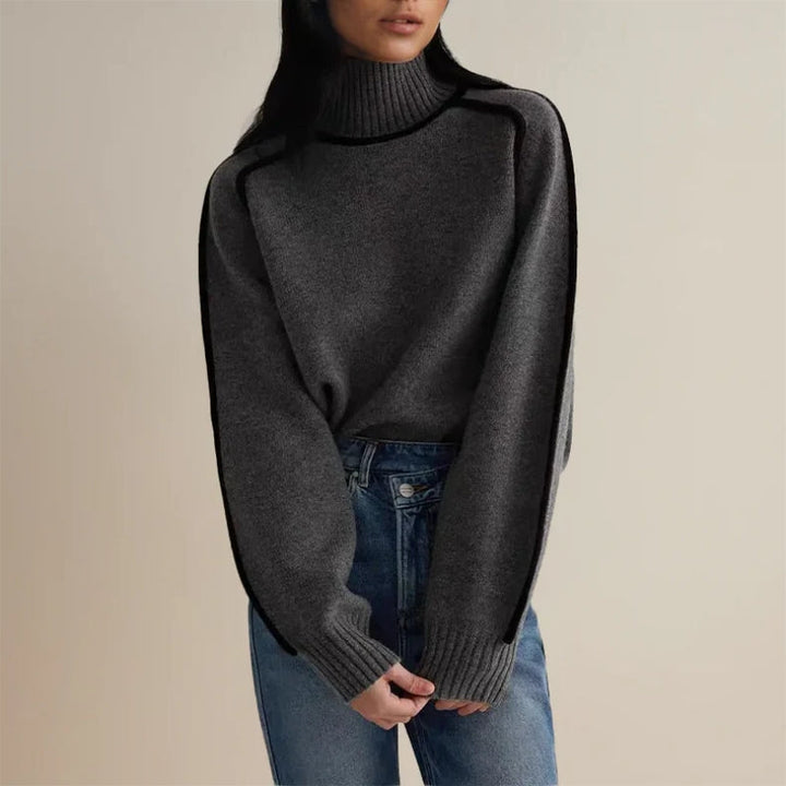 Aurora - Kuscheliger Damen Rollkragenpulli