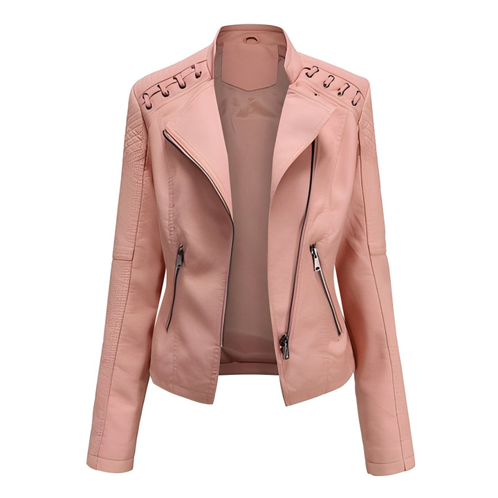 Narelle - Schicke, schmale kurze Frauenlederjacke
