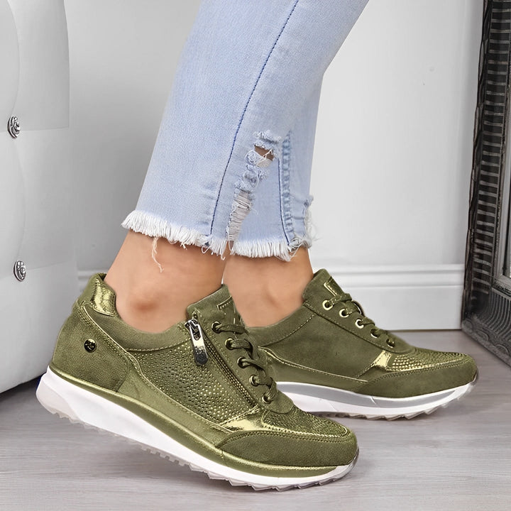 Luna - Bequeme Damen-Sneaker mit Seitenreißverschluss