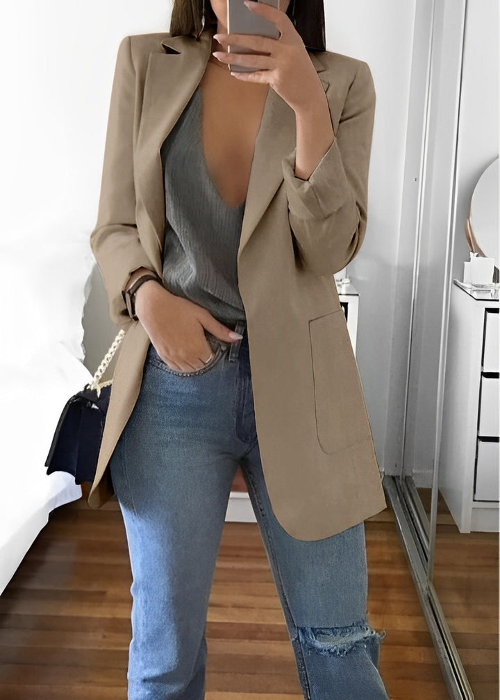 Cherie - Schicker Sommerblazer mit Kragen für Frauen