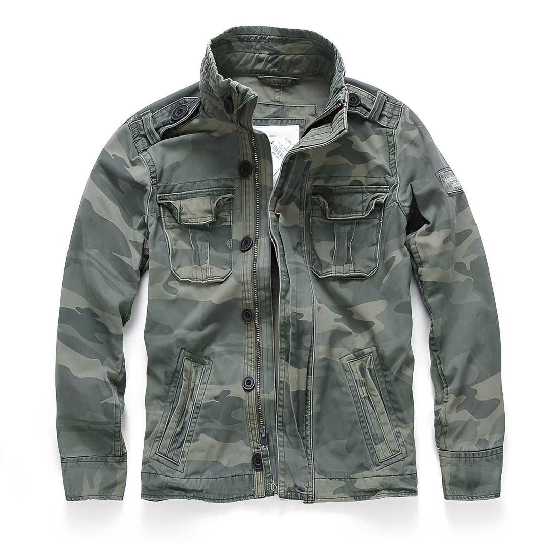 Trenton - Klassische Herrenjeansjacke mit Taschen