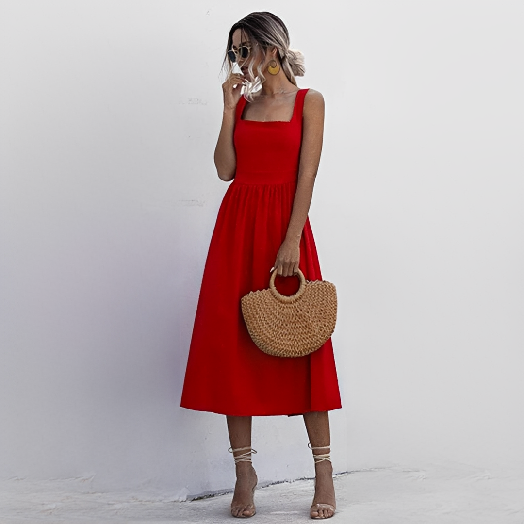 Lenna - Elegantes Sommerkleid ohne Ärmel für Frauen