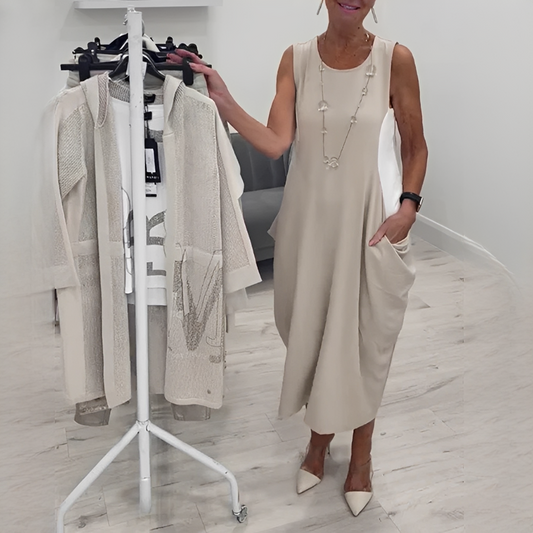 Dinna - Lockeres und bequemes Kleid für Frauen