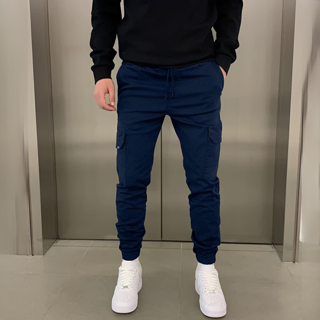 Khalid - Elastische Cargo-Hose für Herren