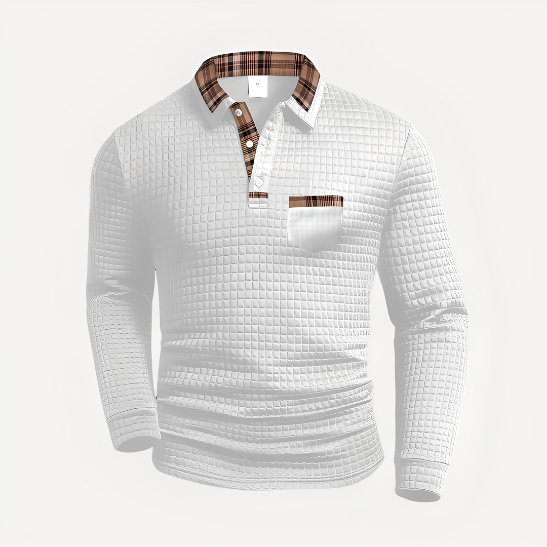 Morris - Stilvolles Langarm-Poloshirt für Herren