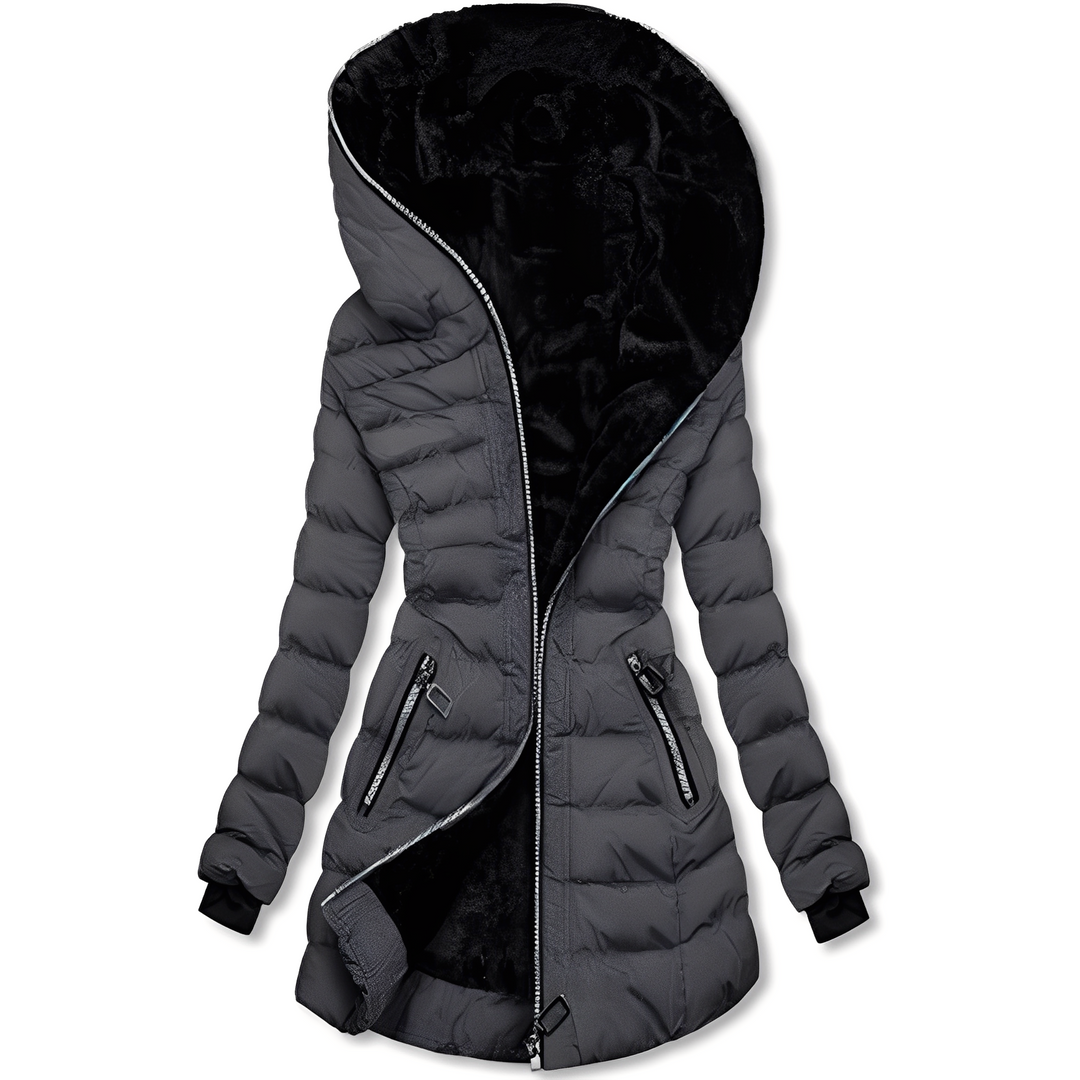 Jasmine - Moderne Damen-Winterjacke mit Kapuze