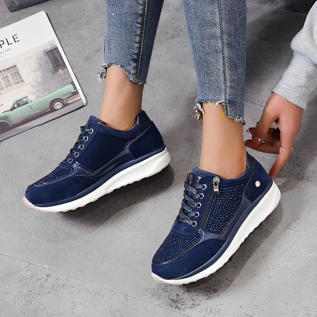 Luna - Bequeme Damen-Sneaker mit Seitenreißverschluss