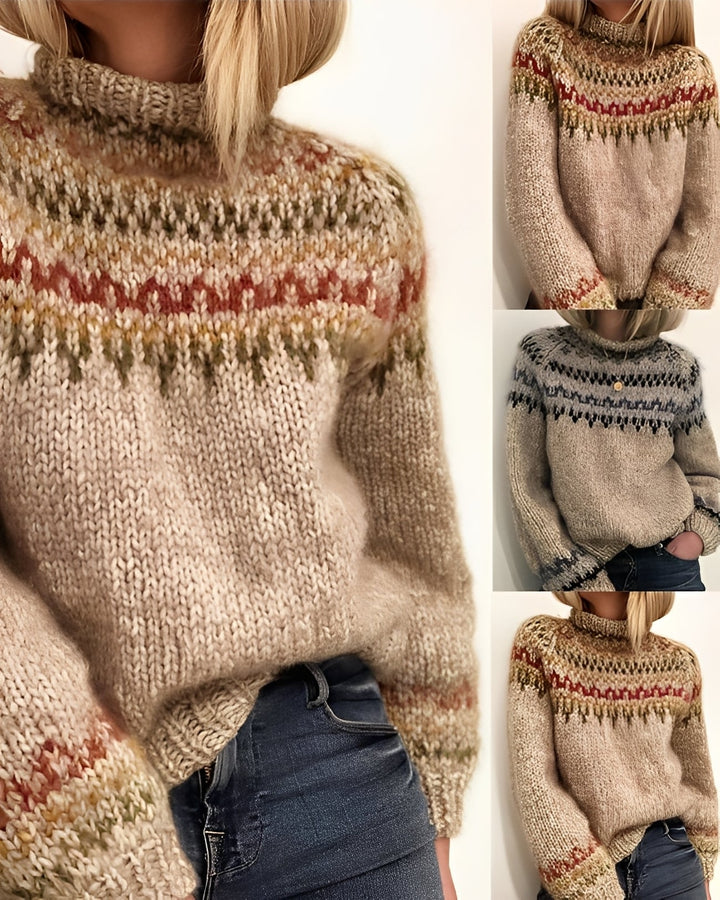 Gemma - Schicker Damenpullover mit hohem Kragen