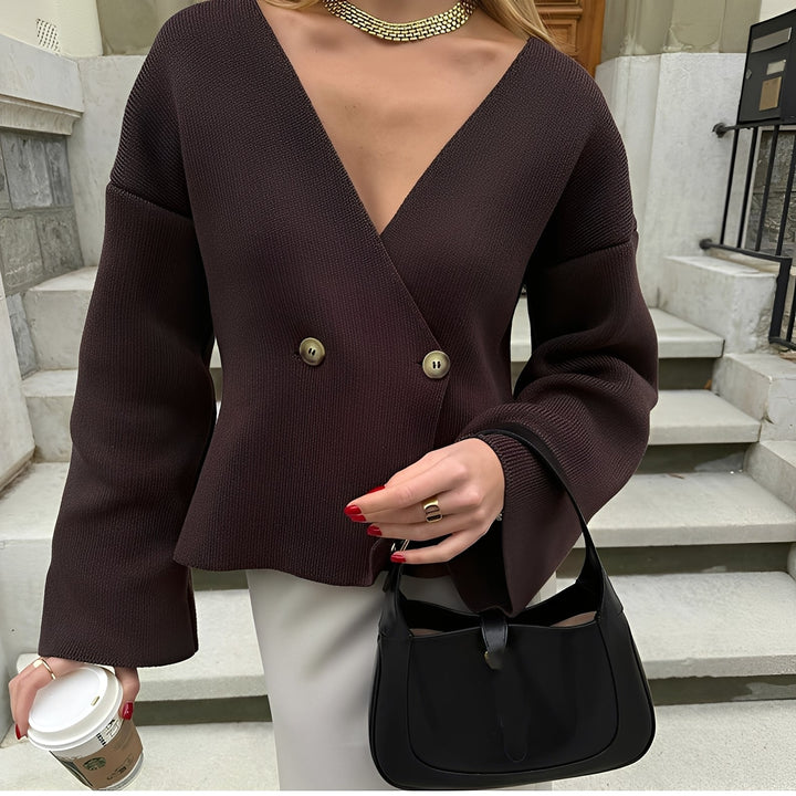 Anjelica - Eleganter, locker gestrickter Damen-Cardigan