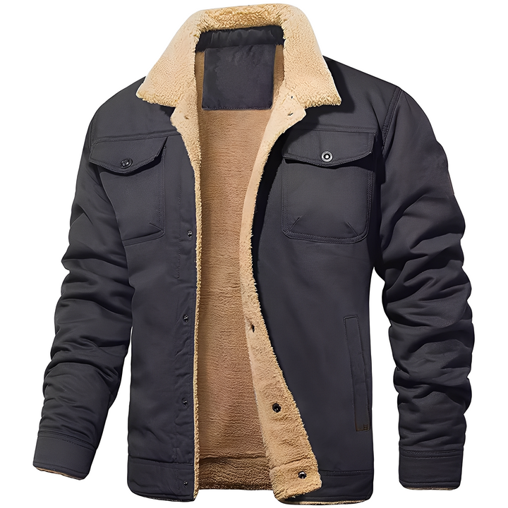 Dillon - Bequeme Fleece-Twill-Jacke für Herren