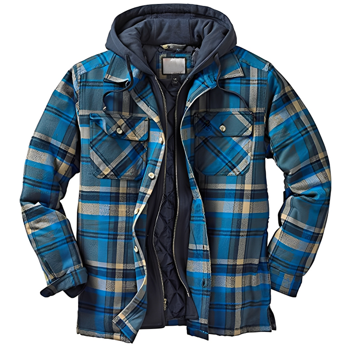 Flynn - Herren-Kapuzenjacke mit klassischem Karomuster