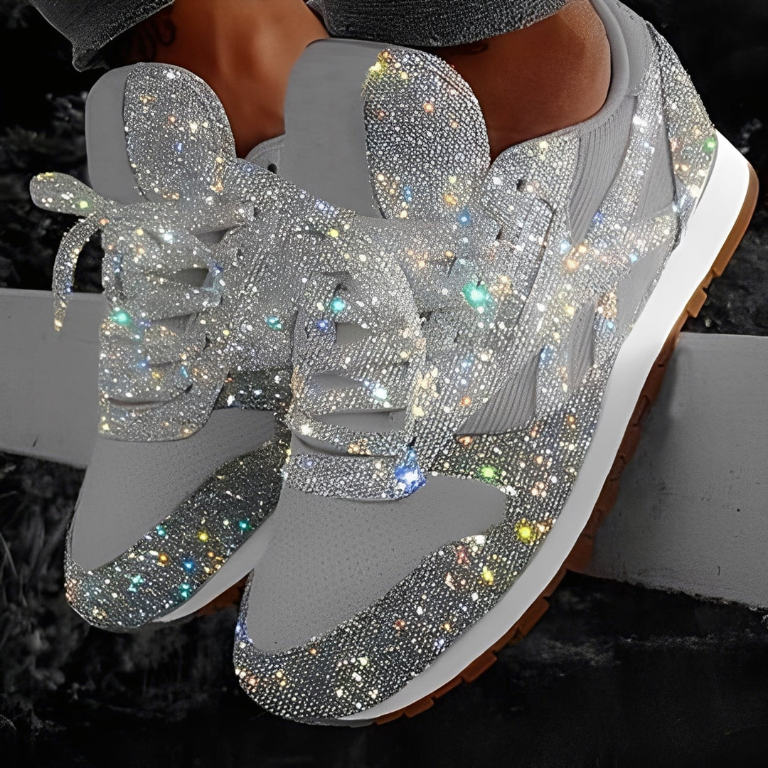 Kaycee - Funkelnde, entspannte Muffin-Sneaker für Frauen