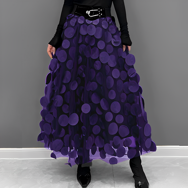 Haylee - Eleganter Midirock aus Mesh für Frauen